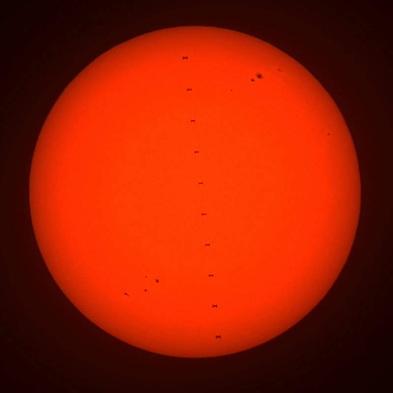 ISS Transit vor der Sonne